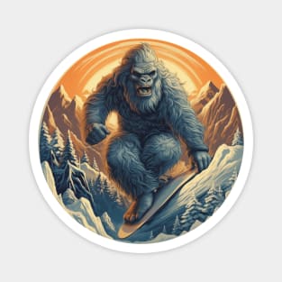 Yeti Snowboarding Club Magnet